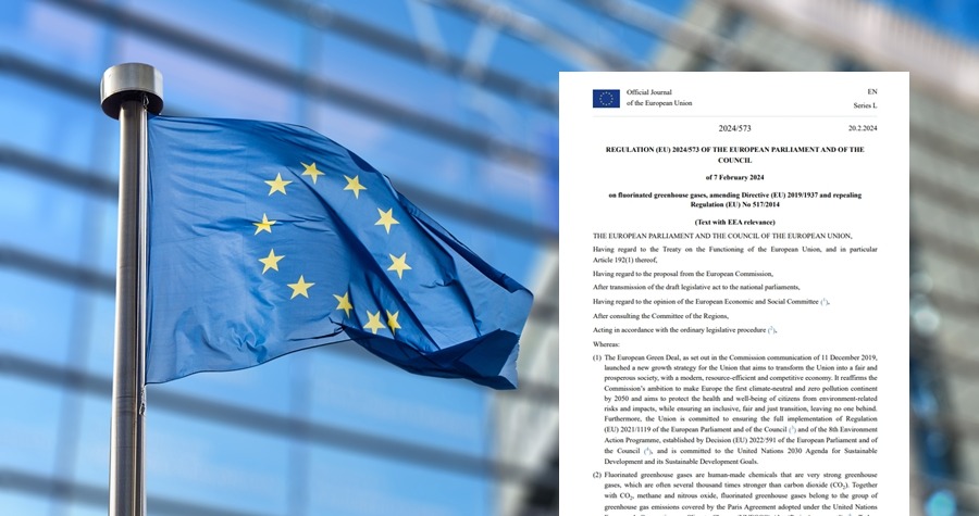 Entry into force of EU Regulations 2024/573 on fluorinated greenhouse gases and 2024/590 on substances that deplete the ozone layer